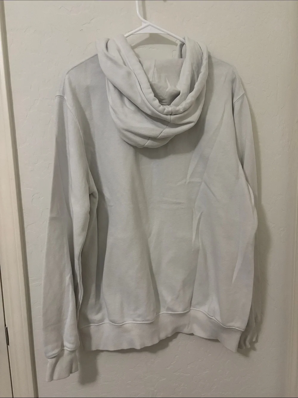 The North Face White Hoodie with Black Logo